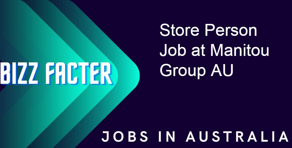 Store Person Job at Manitou Group AU